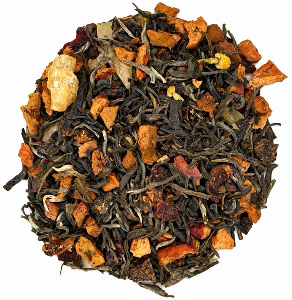 Organic jasmine Organic chamomile peach green tea low caffeine teavana tea mansion peach tranquility