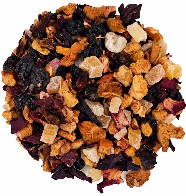 Mango Black Currant herbal fruit tea caffeine  free tea mansion tea