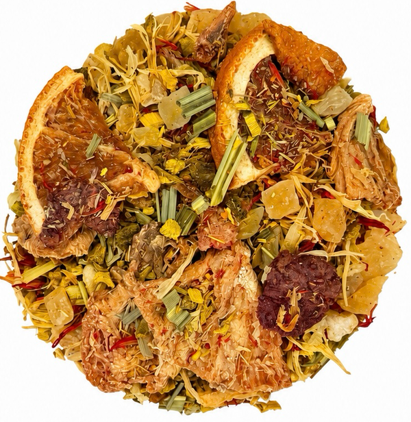 Organic turmeric tea natural loose leaf tea mansion teas mango ginger tea caffeine free herbal teas